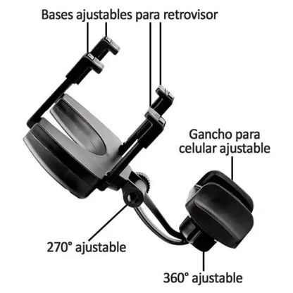 Holder™ Soporte de Teléfono para Espejo Retrovisor + Sorteo de Celular📱Smart Phone 4G